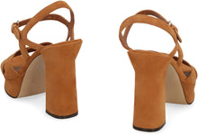 Load image into Gallery viewer, Leather platform sandals