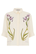 Carica l'immagine nel visualizzatore di Gallery, Camicia a maniche corte in lino con stampa