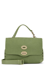 Carica l'immagine nel visualizzatore di Gallery, Borsa Postina small in pelle amoretto verde