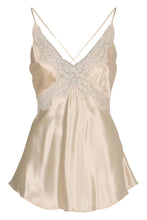 Carica l'immagine nel visualizzatore di Gallery, Top in satin elegante con scollatura a V