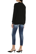 Carica l'immagine nel visualizzatore di Gallery, Pullover in cotone con intarsio