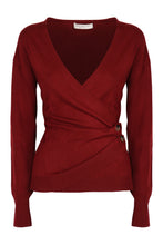 Carica l'immagine nel visualizzatore di Gallery, Maglione in lana con scollo a V