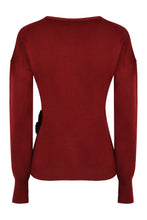 Carica l'immagine nel visualizzatore di Gallery, Maglione in lana con scollo a V