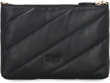 Load image into Gallery viewer, Love Simply quilted leather shoulder bag