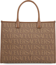 Load image into Gallery viewer, All over logo canvas tote