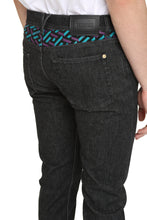 Carica l'immagine nel visualizzatore di Gallery, Jeans 5 tasche con stampa La Greca