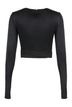 Carica l'immagine nel visualizzatore di Gallery, Crop top a maniche lunghe