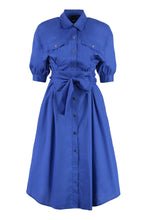 Carica l'immagine nel visualizzatore di Gallery, Abito chemisier in popeline di cotone
