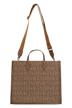 Carica l'immagine nel visualizzatore di Gallery, Shopping bag in canvas e pelle