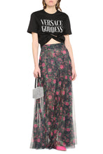 Carica l'immagine nel visualizzatore di Gallery, T-shirt crop con logo
