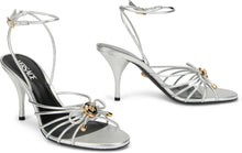 Carica l'immagine nel visualizzatore di Gallery, Sandali Opera Bow metallizzati