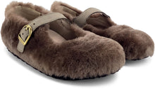 Carica l'immagine nel visualizzatore di Gallery, Ballerina in Shearling con cinturino