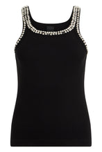 Load image into Gallery viewer, Striped top with jewel embroidery