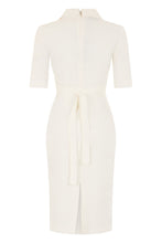 Load image into Gallery viewer, Fitted midi dress with bow