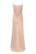 Load image into Gallery viewer, Long dress in a blend of acetate and polyester
