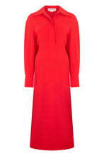 Load image into Gallery viewer, Midi dress with shirt collar