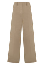 Load image into Gallery viewer, Wide trousers in a cotton and linen blend