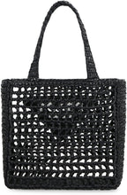 Carica l'immagine nel visualizzatore di Gallery, Mini tote bag in rafia