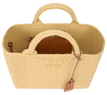 Carica l'immagine nel visualizzatore di Gallery, Borsa tote in rafia