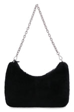 Carica l'immagine nel visualizzatore di Gallery, Borsa a tracolla in shearling con logo