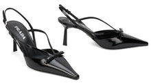Carica l'immagine nel visualizzatore di Gallery, Décolleté slingback in pelle spazzolata