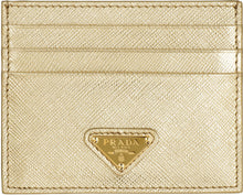 Load image into Gallery viewer, Metallic leather card holder