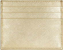 Load image into Gallery viewer, Metallic leather card holder