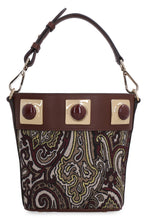 Carica l'immagine nel visualizzatore di Gallery, Borsa a secchiello Globetrotter in tessuto jacquard