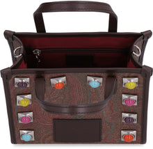 Carica l'immagine nel visualizzatore di Gallery, Mini tote bag Globetrotter con borchie