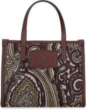 Carica l'immagine nel visualizzatore di Gallery, Mini tote bag Globetrotter in tessuto jacquard