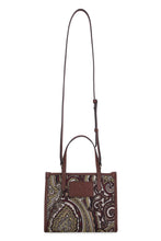 Carica l'immagine nel visualizzatore di Gallery, Mini tote bag Globetrotter in tessuto jacquard