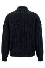 Load image into Gallery viewer, Sweater made of a wool and mohair blend with zip
