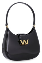 Carica l'immagine nel visualizzatore di Gallery, Borsa Small Hobo in pelle con logo W in rilievo