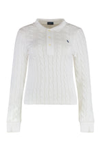 Load image into Gallery viewer, Cable knit polo
