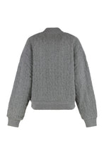 Load image into Gallery viewer, Knitted braid bomber