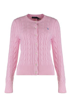 Load image into Gallery viewer, Cardigan with cable knit in cotton