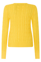 Load image into Gallery viewer, Crew neck sweater in cotton with braids