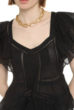 Carica l'immagine nel visualizzatore di Gallery, Blusa Madrana in cotone con volant