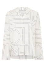 Carica l'immagine nel visualizzatore di Gallery, Camicia monogram in misto cotone