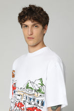Carica l'immagine nel visualizzatore di Gallery, T-shirt Largo in cotone stampata