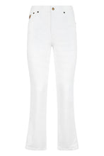 Carica l'immagine nel visualizzatore di Gallery, Pantaloni in denim crop in misto cotone