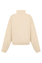 Carica l'immagine nel visualizzatore di Gallery, Felpa in cotone con collo a zip