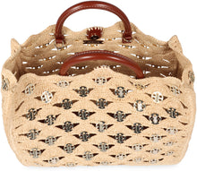 Load image into Gallery viewer, Raffia tote bag