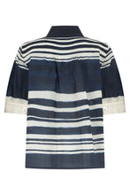 Carica l'immagine nel visualizzatore di Gallery, Blusa a righe in tessuto ramiè