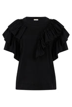 Carica l'immagine nel visualizzatore di Gallery, Maglietta in cotone con volant