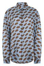 Carica l'immagine nel visualizzatore di Gallery, Camicia satinata con stampa a pois