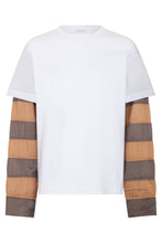 Carica l'immagine nel visualizzatore di Gallery, T-shirt con Maniche in Contrasto