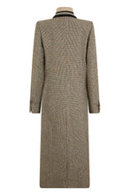 Load image into Gallery viewer, Single-breasted long coat with micro print