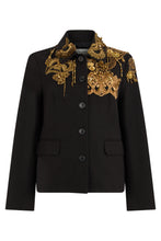 Load image into Gallery viewer, Twill cotton blazer with appliques
