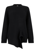 Carica l'immagine nel visualizzatore di Gallery, Maglione in Cashmere con orlo asimmetrico